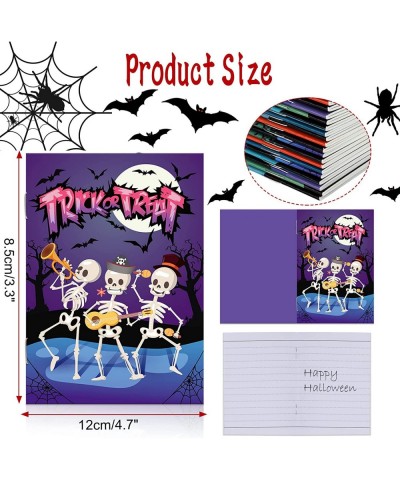 24 Pieces Halloween Mini Notepads Set Happy Halloween Notebooks for Kids Trick or Treat Party Gift Bag Fillers Ghost Spiders ...