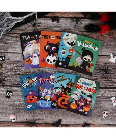 24 Pieces Halloween Mini Notepads Set Happy Halloween Notebooks for Kids Trick or Treat Party Gift Bag Fillers Ghost Spiders ...