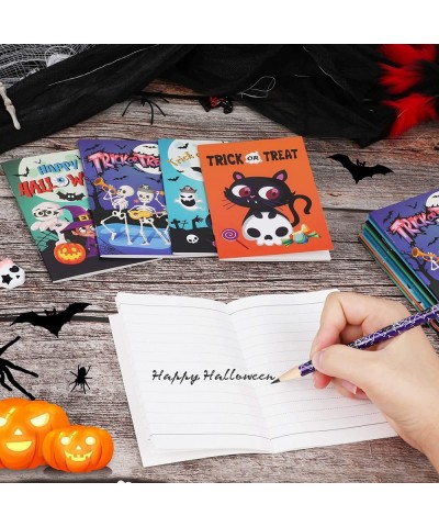 24 Pieces Halloween Mini Notepads Set Happy Halloween Notebooks for Kids Trick or Treat Party Gift Bag Fillers Ghost Spiders ...