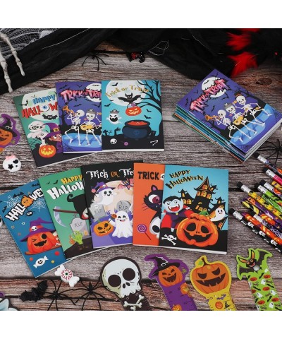 24 Pieces Halloween Mini Notepads Set Happy Halloween Notebooks for Kids Trick or Treat Party Gift Bag Fillers Ghost Spiders ...