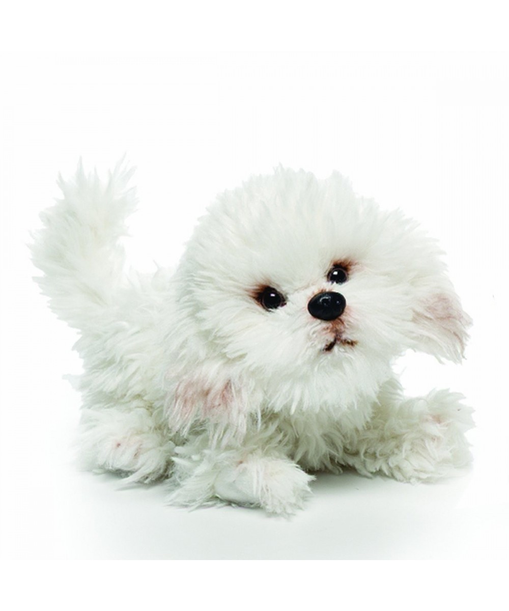 Nat and Jules Playful Small Bichon Frise Dog Children's Plush Stuffed Animal Toy $39.17 Plush Figure Toys