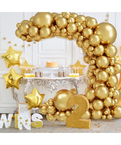 149pcs Metallic Gold Balloons Different Sizes 18 12 10 5 Inch Latex Gold Balloon Arch Garland Kit for Birthday Party Wedding ...