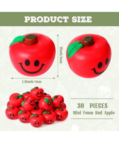 30 Pcs Fruit Stress Ball Toys Red Fruit Smile Stress Balls Fruit Stress Relieve Toys Soft Foam Stress Balls for Finger Exerci...