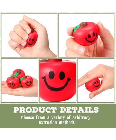 30 Pcs Fruit Stress Ball Toys Red Fruit Smile Stress Balls Fruit Stress Relieve Toys Soft Foam Stress Balls for Finger Exerci...