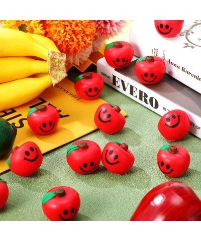 30 Pcs Fruit Stress Ball Toys Red Fruit Smile Stress Balls Fruit Stress Relieve Toys Soft Foam Stress Balls for Finger Exerci...