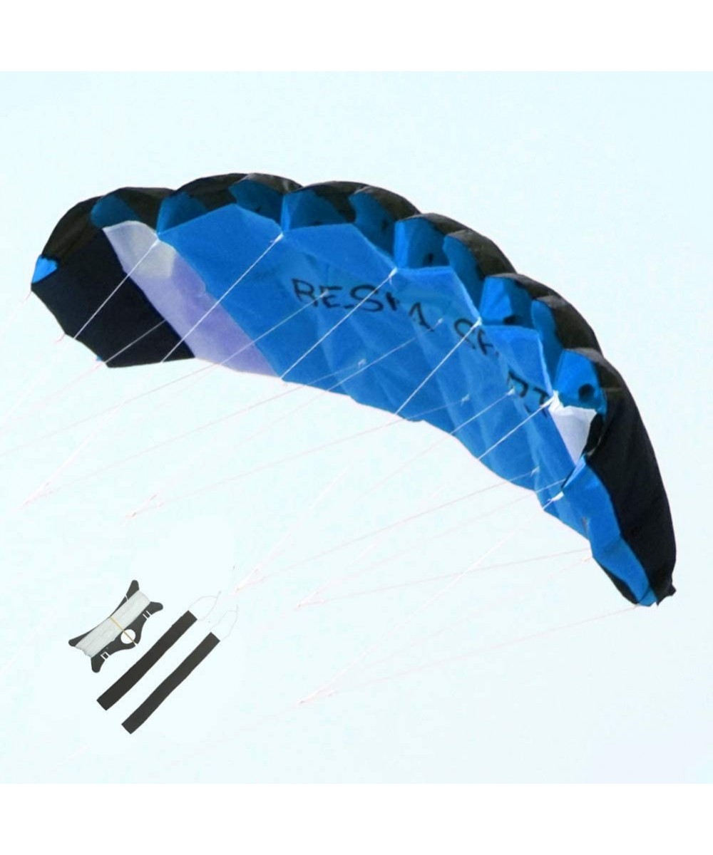 Huge 74inch Dual Line Parachute Stunt Kite with Flying Tools 1.9m Power Parafoil Kitesurfing Training Kites Outdoor Fun Sport...