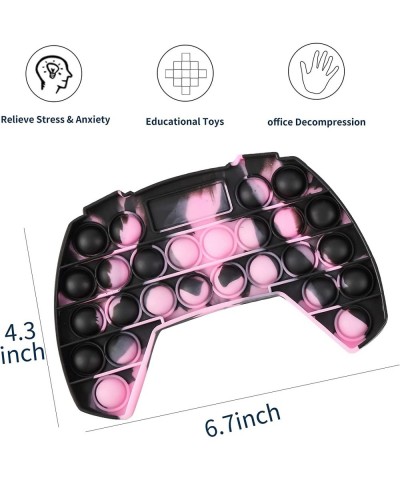 Pop Push Game Controller Gamepad Shape Pop Push tie dye Bubble Sensory Fidget Toy Autism Special Needs Stress Reliever for Ki...