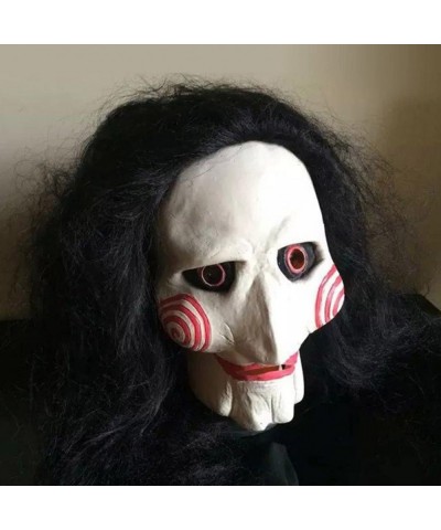 Saw Billy The Puppet Mask Scary Halloween Clown Latex Party Masquerade Props $32.33 Kids' Dress-Up Accessories