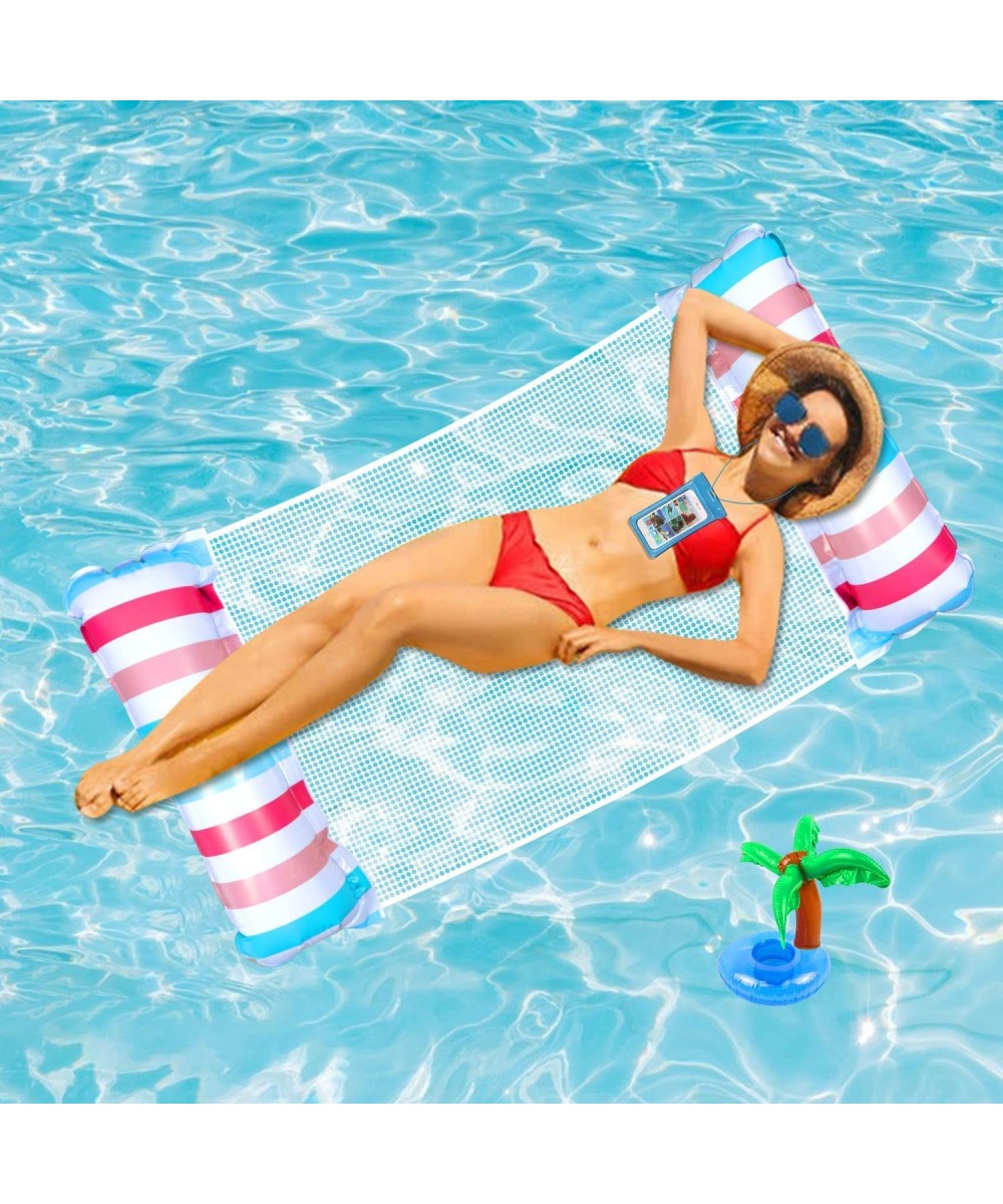 Pool Floats Inflatable Pool Float Adult Size with Pump+Cup Holder+Waterproof Phone Pouch Multi-Purpose Pool Floaties /Saddle/...