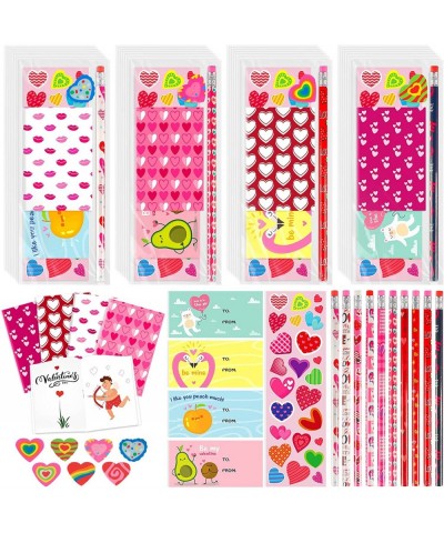 28 Pack Valentines Day Gifts for Kid Valentines Day Stationery Set Valentines Party Favor Bulk Valentines Gifts Cards Valenti...