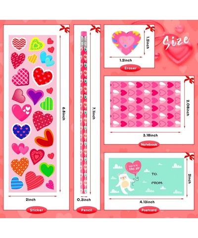 28 Pack Valentines Day Gifts for Kid Valentines Day Stationery Set Valentines Party Favor Bulk Valentines Gifts Cards Valenti...