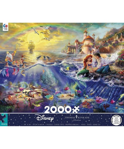 Thomas Kinkade - Disney Dreams Collection - The Little Mermaid - 2000 Piece Jigsaw Puzzle $26.51 Jigsaw Puzzles