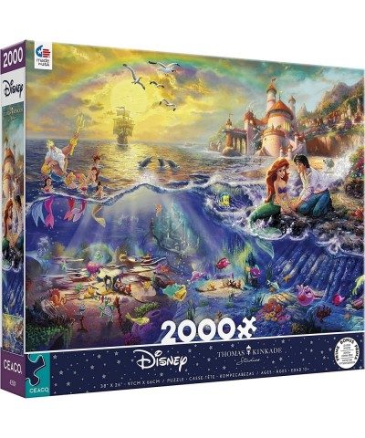 Thomas Kinkade - Disney Dreams Collection - The Little Mermaid - 2000 Piece Jigsaw Puzzle $26.51 Jigsaw Puzzles