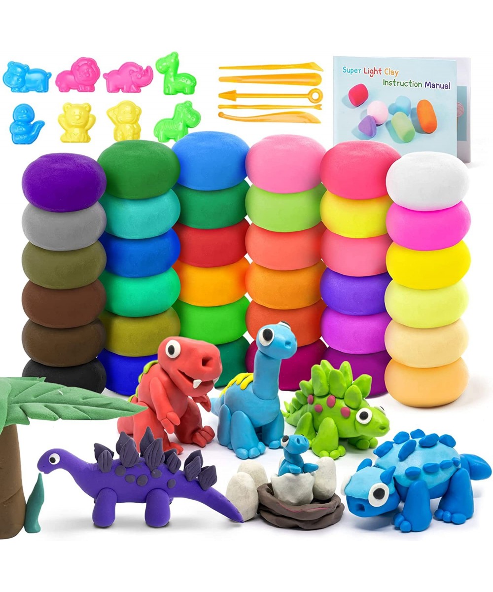 Air Dry Clay for Kids - 36 Colors Modeling Clay Kit Magic Clay with Sculpting Tools & Decorative Accessories Ultra Light Air ...