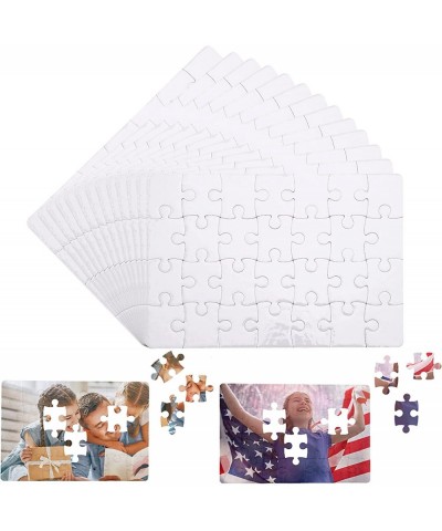 12 Sheets Blank Puzzle White DIY Custom Jigsaw Puzzle Sublimation Blank Puzzle (5.1 x 7.5 Inches 28 Pieces) $26.23 Jigsaw Puz...