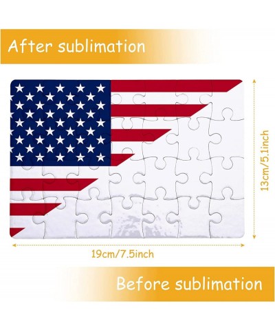 12 Sheets Blank Puzzle White DIY Custom Jigsaw Puzzle Sublimation Blank Puzzle (5.1 x 7.5 Inches 28 Pieces) $26.23 Jigsaw Puz...