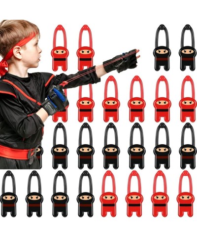 24 Pc. Ninja Toys Set with Stretchy Flying Ninjas and Colorful Flexible and Sticky Elastic Fun Birthday Party Favors for Boys...