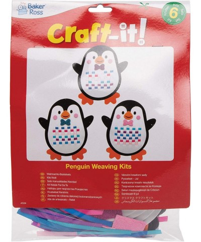 AT239 Penguin Weaving Kits - Pack of 6 Christmas Arts and Crafts for Kids Assorted $16.32 Craft Kits