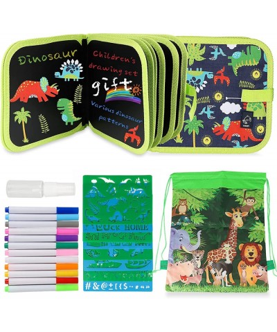 Kids Erasable Doodle Book Set 14 Page Portable Reusable Drawing Board More Than 100+ Drawing Shape Molds Kids Travel Activity...