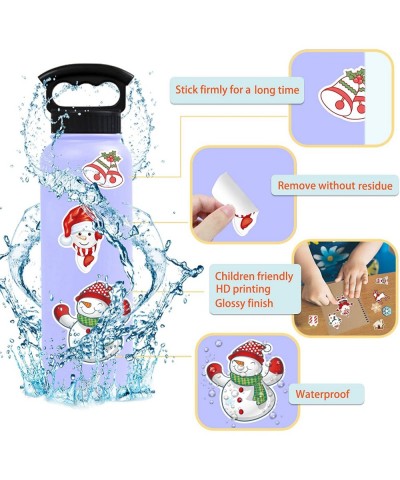 Merry Christmas Stickers Christmas Stickers for Kids Teens Waterproof Vinyl Stickers for Water Bottle Cute Xmas Stickers for ...