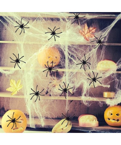 100 Pcs Realistic Spider Plastic Halloween Mini Spiders Joke Toys for Haunted House Halloween Party Decoration Black $14.18 G...