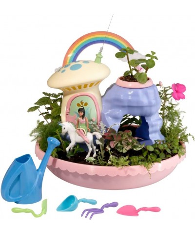 — Unicorn Paradise Toy Figurine Plant Kit — Grow a Garden for Dahlia the Fairy and Friends — Ages 4+ $39.66 Toy Gardening Equ...