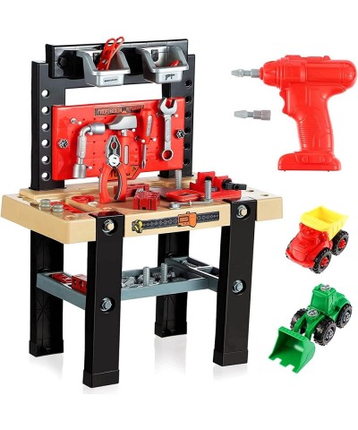 Kids Tool Bench Workbench Toys: 91 Pieces Toddler Tool Bench Workshop Work Play Set - Construction Toys Pretend Playset Kids ...