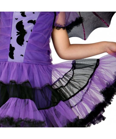 Vampire Bat Costume for Kids Girls Princess Witch Tutu Costume with Headband Wings for Halloween Party $27.97 Kids' Costumes