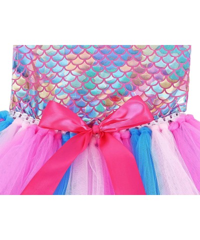 Little Girls Mermaid Tutu Dress for Birthday Party Halloween Mermaid Costume Outfits Dress with Mermaid Headband $45.81 Kids'...