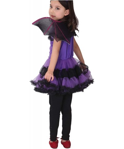 Vampire Bat Costume for Kids Girls Princess Witch Tutu Costume with Headband Wings for Halloween Party $27.97 Kids' Costumes