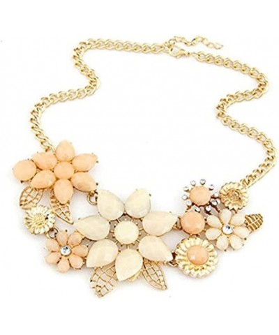 Women Lady Elegant Bauhinia Flower Acrylic Diamond Pendant Chain $13.32 Kids' Dress-Up Accessories