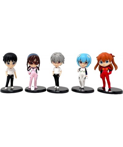 Evangelion Action Figures Set and Cake Toppers - 5 Pcs Evangelion Figure Toys ft Asuka Langley Soryu Ayanami Rei Ikari Shinji...