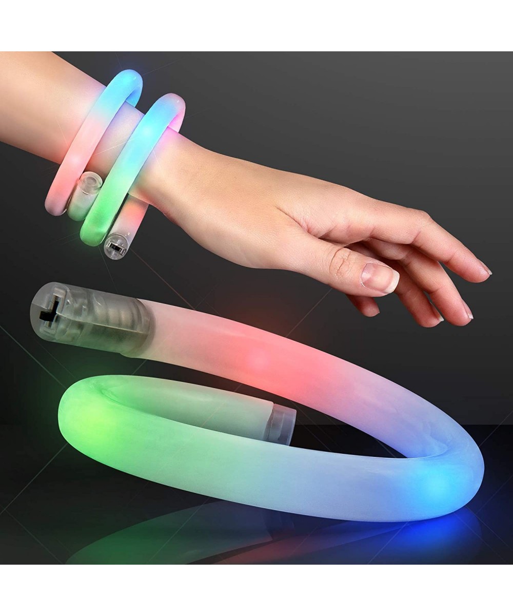 Flashing Light Up Wrap Around Tube Bracelet with Multicolor LEDs $20.83 Kids' Dress-Up Accessories