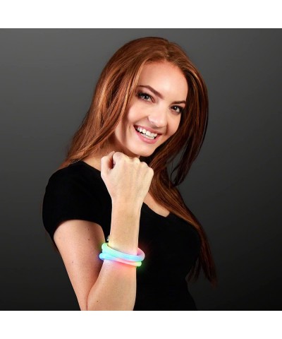 Flashing Light Up Wrap Around Tube Bracelet with Multicolor LEDs $20.83 Kids' Dress-Up Accessories