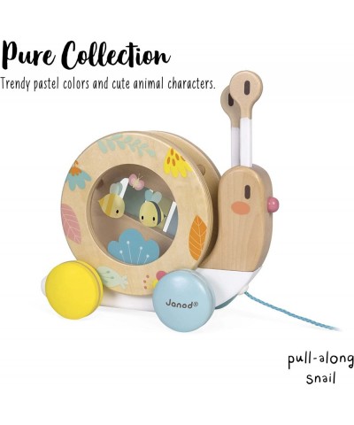 Pure Pull Along Snail - Wooden 2-in1 Musical Toy - Ages 1+ - J05159 $58.53 Early Development & Activity Toys