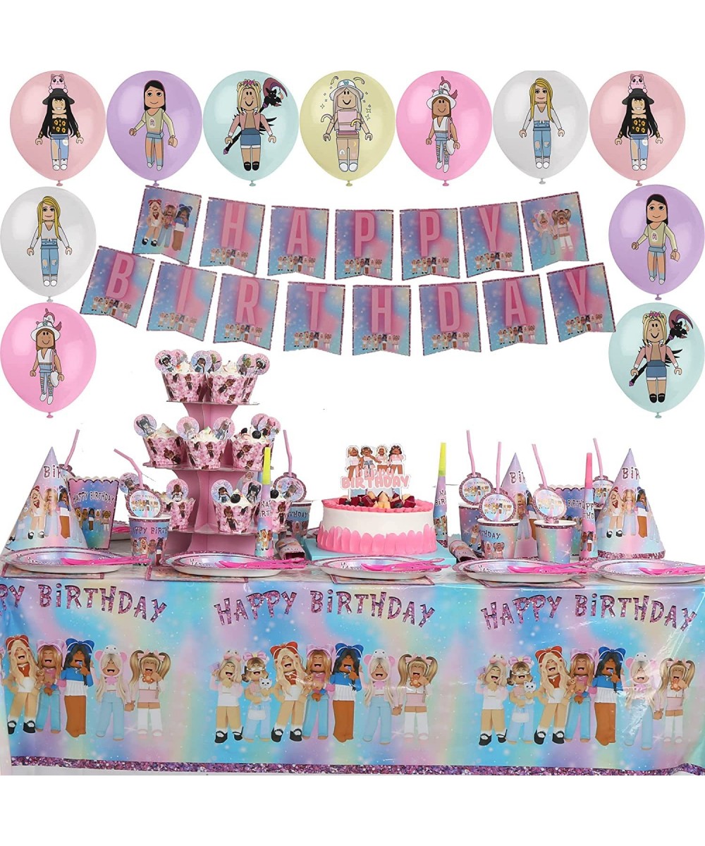 Girl Game Theme Party Supplies $49.80 Kids' Party Decorations