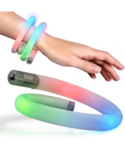 Flashing Light Up Wrap Around Tube Bracelet with Multicolor LEDs $20.83 Kids' Dress-Up Accessories