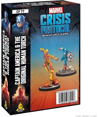 Marvel Crisis Protocol Captain America & The Original Human Torch Character Pack | Miniatures Battle Strategy Game Ages 14+ 2...