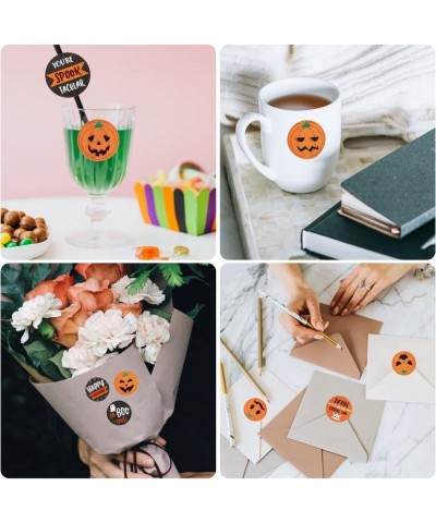 1000pcs Halloween Stickers  1inch Halloween Round Stickers Pumpkin Label Cute Halloween Stickers for Kids Party Decorations $...