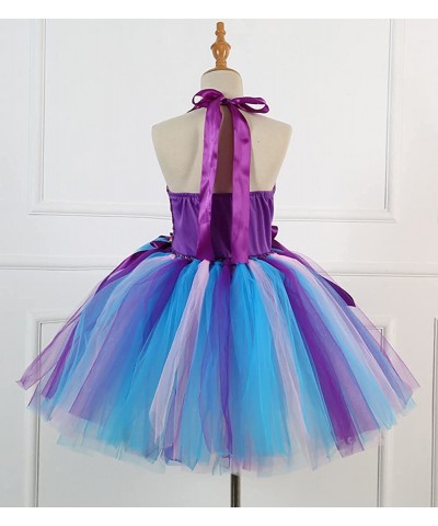 Mermaid Birthday Outfit Dress Up Dress for Little Girls Mermaid Costume Halloween Tutu Skirts with Mermaid Headband $48.74 Ki...