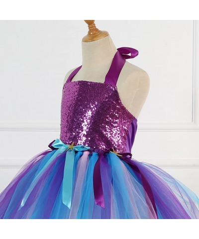 Mermaid Birthday Outfit Dress Up Dress for Little Girls Mermaid Costume Halloween Tutu Skirts with Mermaid Headband $48.74 Ki...