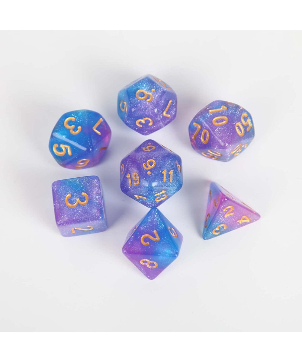 DND Polyhedral Dice Set - Acrylic Material Gaming Dice Polyhedron Game Dice Tabletop Games for Dungeon and Dragons D&D RPG Ro...