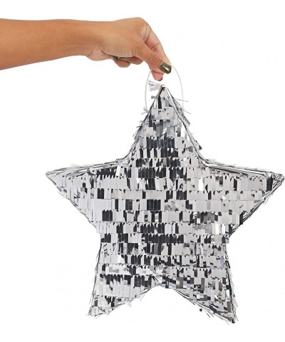 Small Silver Foil Star Pinata for Birthday Party Decorations (13 x 13 x 3 In) $33.73 Piñatas