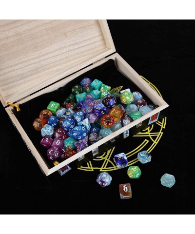 DND Polyhedral Dice Set - Acrylic Material Gaming Dice Polyhedron Game Dice Tabletop Games for Dungeon and Dragons D&D RPG Ro...