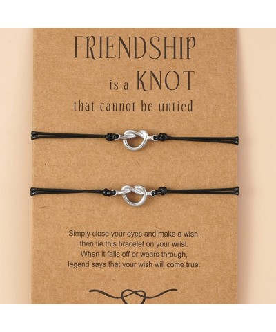 Galentines Day Gifts Friendship Bracelets for 3 Matching Friendship Bracelets Love Knot Infinity Bracelet for Best Friends $1...