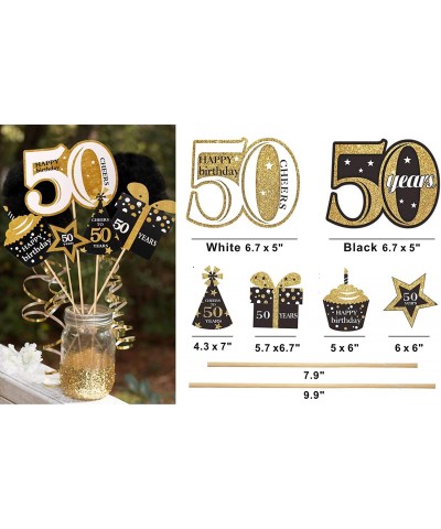 50th Birthday Decorations Kit - Cheers to 50 Years Banner Balloon - 50th Years Old Party Supplies 50th Anniversary Decoration...