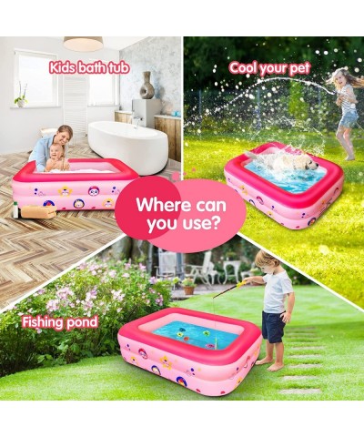 Kiddie Pool Toys for 1 2 3 Year Old Girl Gifts Inflatable Swimming Pools for Kids Toys Age 1-3 Years Summer Water Kiddy Baby ...