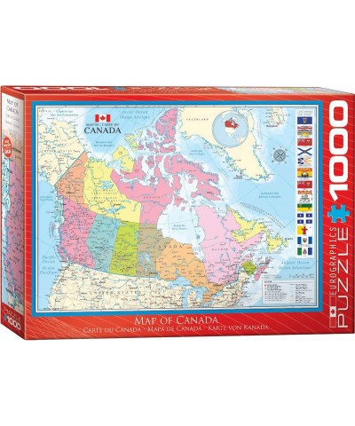 Map of Canada Puzzle (1000 Piece) $46.89 Jigsaw Puzzles