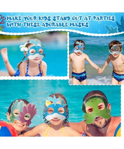 30 Pcs Sea Creature Party Favors Ocean Animals Felt Masks for Under The Party Theme Kids Birthday Decoration Halloween Costum...