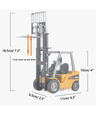 Forklift Trucks Toy Alloy Fork Truck Models Warehouse Construction Truck Vehicle Model Engineering Car Toy Boy Gift (Forklift...